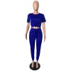 Summer Casual Two 2 Piece Sportswear Tracksuit Set M8469