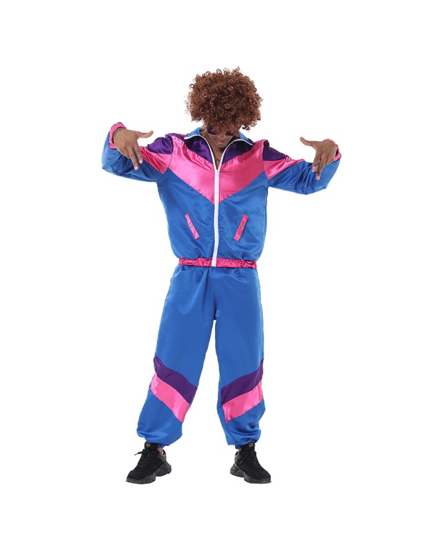 Retro 80's Disco Costumes Hippie Adult Dance Movement Hip Hop Clothes S5573