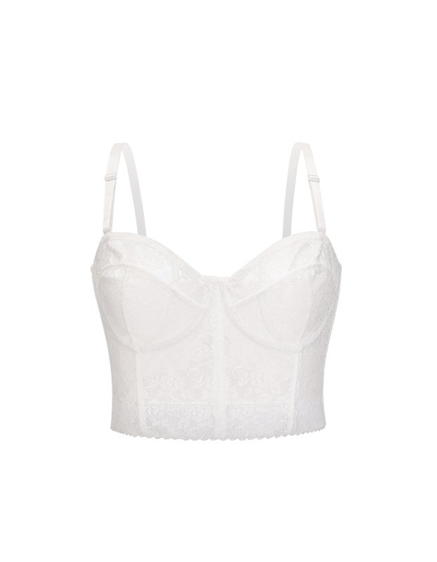 Sexy Black Transparent Bra Lace Push Up Corset Crop Tops M21971