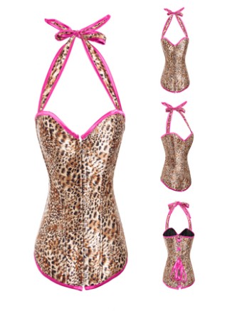 Leopard Overbust Corset M1271C