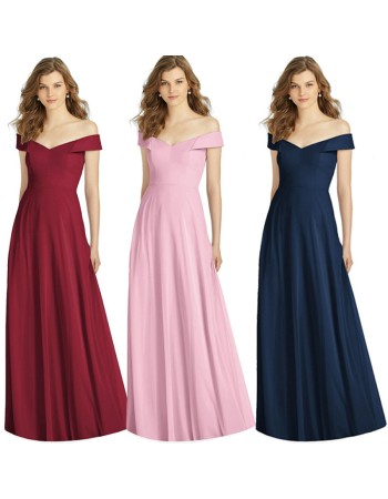 Women Evening Explosion Style Shoulder Sexy Maxi Dresses CD1700