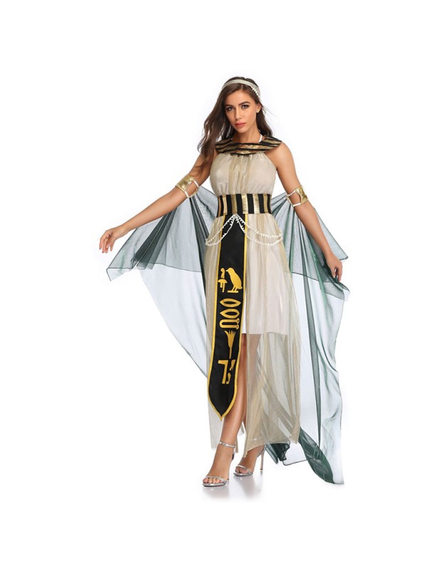 Halloween Cosplay Egyptian Pharaoh Cleopatra Greek Goddess Performance Costume SM3346 3347