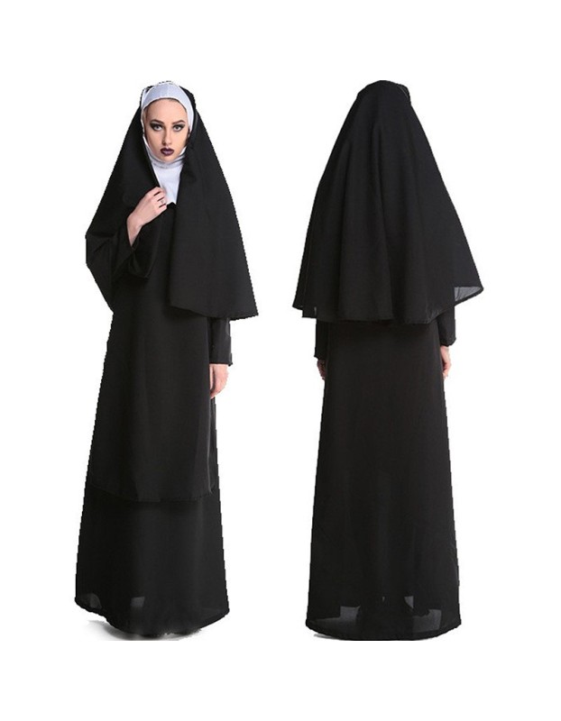 Couple halloween costume nun costume M40182