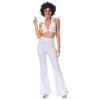 Hippie Costume Disco Dance Nightclub Women Sexy White Retro Cosplay MS5036