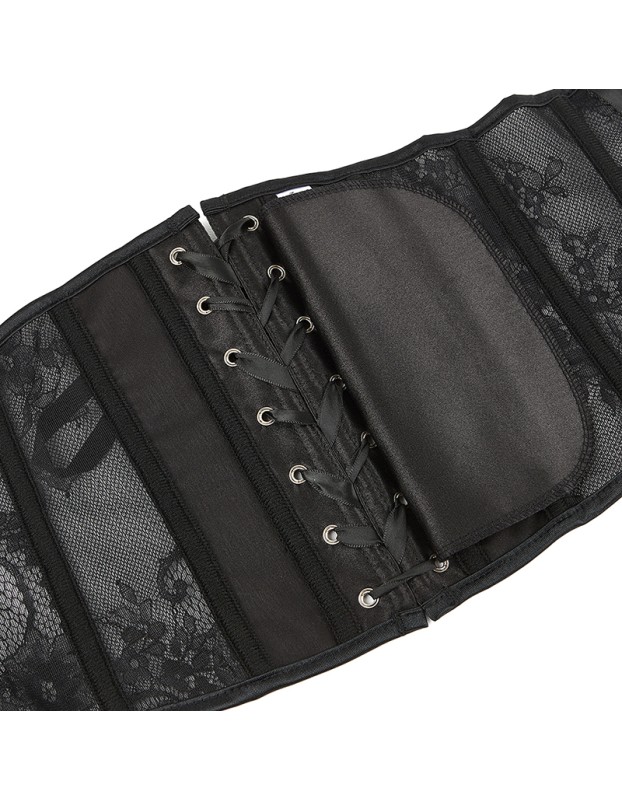 Lightweight Tight Abdomen 4 Buckle Version Of Perspective Lace Waist Corset QF869