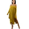 Summer Bohemian White Irregular Beach Dress 8206