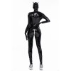 Shiny PU Leather Catsuit Zipper Over The Crotch Women Bodysuit XX6822