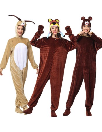 Halloween Adult Animal Costume Bear Doll Goat Cosplay Stage Costume SL3403