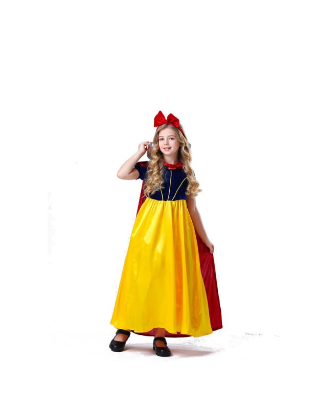 Halloween Fairy tale Children Snow White Dress Stage Show Cosplay Costume YM8746