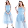 Halloween Cosplay Cinderella Princess Blue Dress M40689