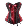 Sexy Women Bright Metallic Leather Front Lace-up Steampunk Corsets WK2304a