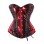 Sexy Women Bright Metallic Leather Front Lace-up Steampunk Corsets WK2304a
