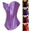 Blue Satin Overbust Corset M1595