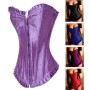 Blue Satin Overbust Corset M1595