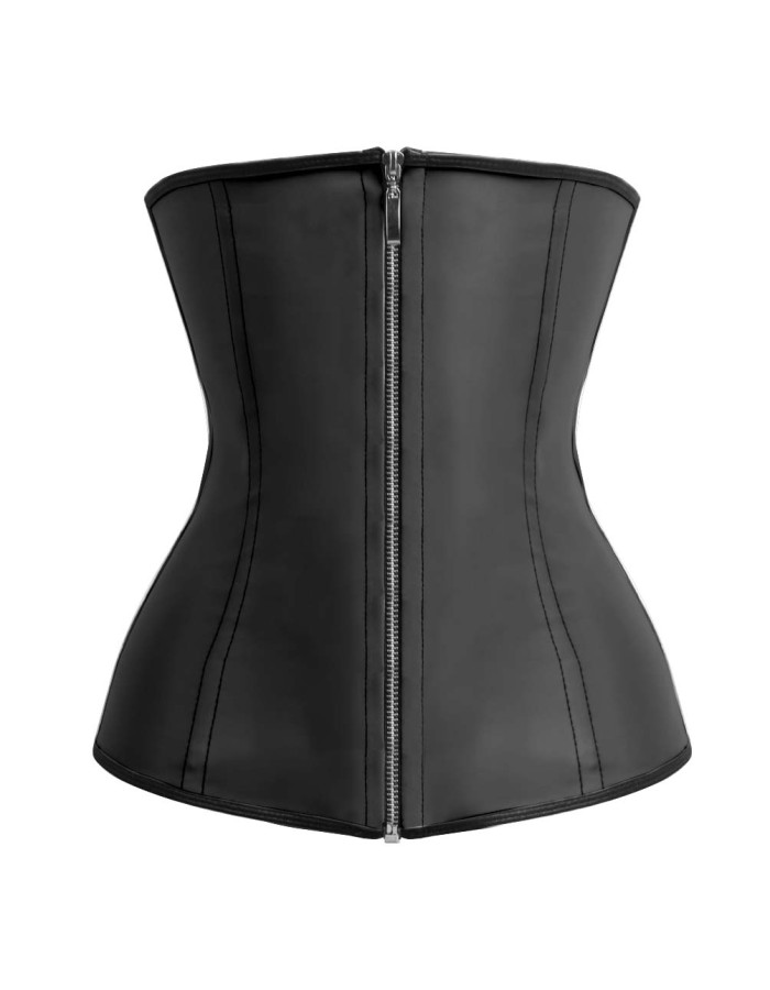 New arrival women zipper latex corsets M1303Q