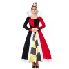 Halloween Cosplay Queen Of Hearts Dress Poker Party Performance Costume SM20282