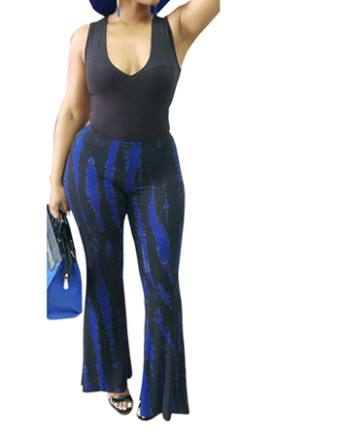 Sexy hot item  irregular print jumpsuit  m88047