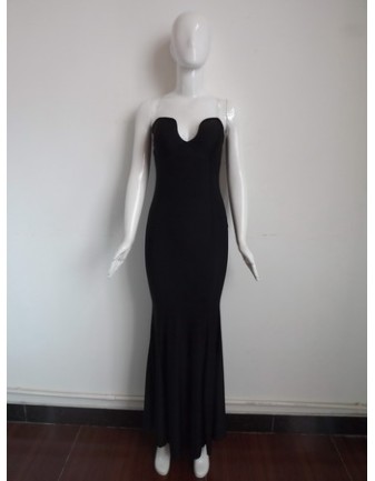 Sexy Black Long Maxi Dress M3990