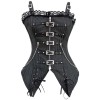 Black and Red Shoulder Straps Corset m1415