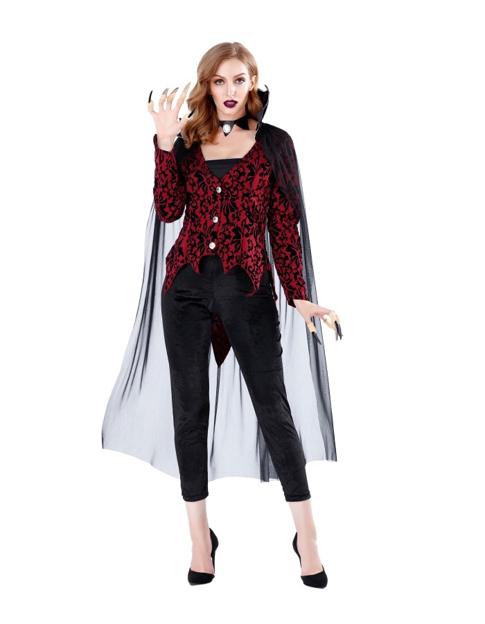 Female vampire plays masquerade costumeM40687