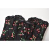 Vintage Lace Up Boned Overbust Waist Trainer Floral Embroidery Corset M22019