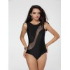 Black Mesh Highlight One-piece M5308