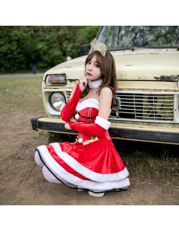 2018 Sweet Cat Christmas Dress M1187