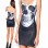 skull pattern catsuit m7242