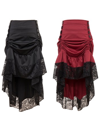 Asymmetric Vintage Victorian Skirts Plus Size M31706