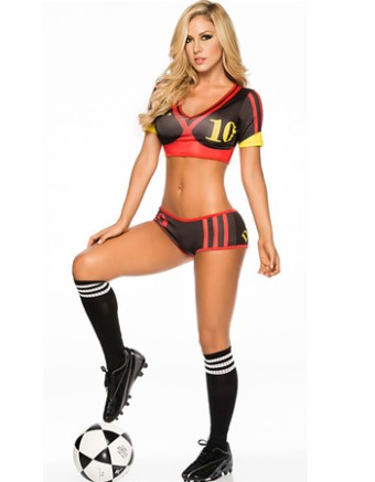 New Women France's euro football lala colors Girls Cheerleading Costume
