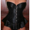 black satin bustier M1645