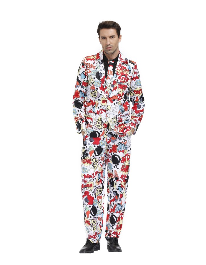 Men Vintage 4 Pieces Set Prom Party Suit M40704