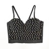 Pearl Suspender Short Shaped Top Nailed Beaded Colored Diamond Corset KN8156