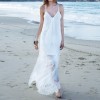 Long Beach White Lace Sexy Dress M30384