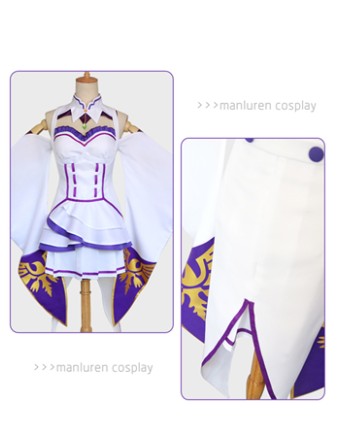 Emilia Cosplay Costume Anime Cosplay M40451