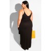 Womens Spaghetti Strap Beach Maxi Dress Plus Size M8425