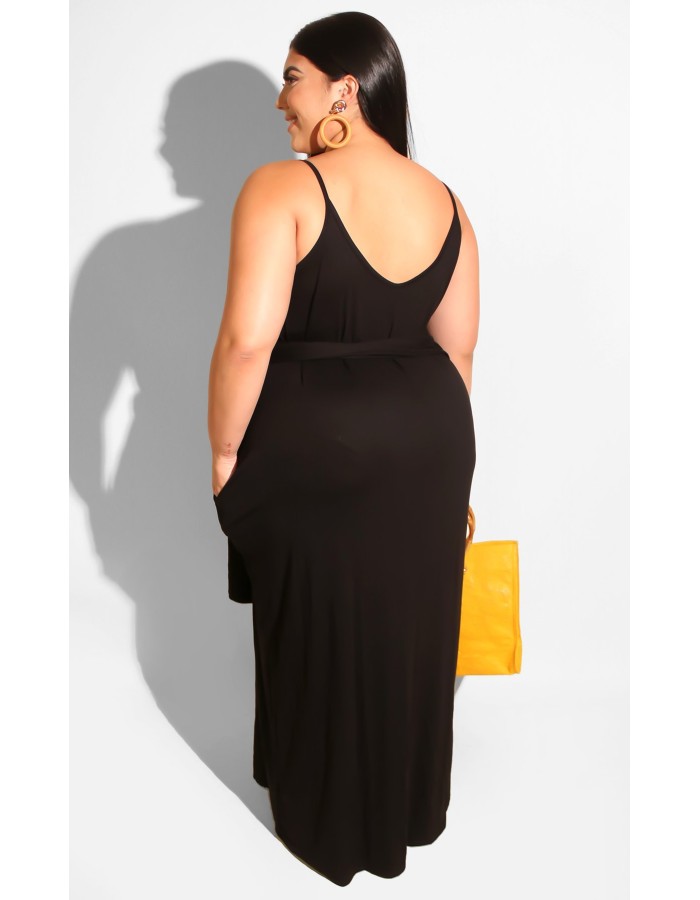 Womens Spaghetti Strap Beach Maxi Dress Plus Size M8425