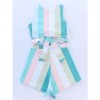 Flat Corner Young Girl Bikini Two Piece Plus Size Striped Women Bikini Sets S163
