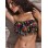 Black Flower Tassels Strapless Bikini Bra M5291b