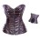 hot sale coffee leather corset m1985
