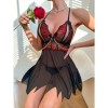 New Lace Sleepwear Sexy Women's Camisole Mesh Nightdress Sex Suit YSF2063
