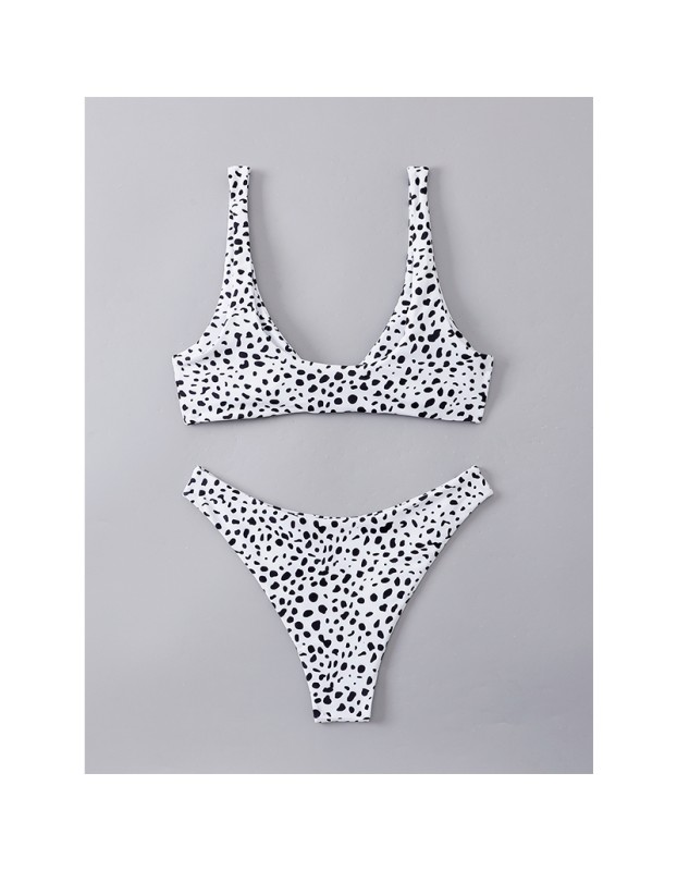 Two Piece Swimsuit Bikini Set Women Swimwear Leopard Sexy Bikini A2201