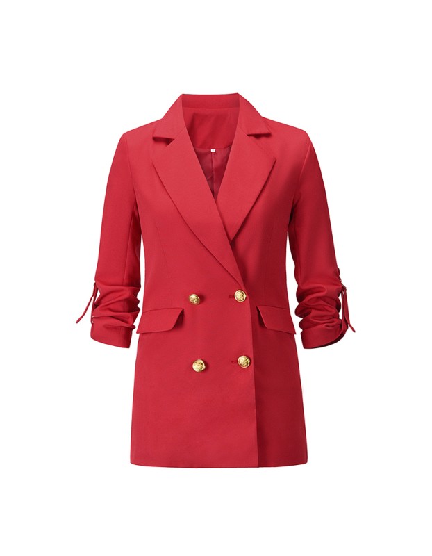 Formal Suits Casual Loose Fashion Womens Mid-Length Arket Blazer LQ162
