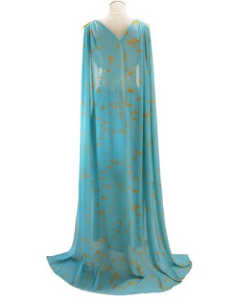 Game of Thrones Daenerys Cosplay Costumes Blue Dresses M40474