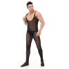 Men's Underwear Mesh One-Piece Bodysuit Vest Sexy Nightclub Stage Costume N996