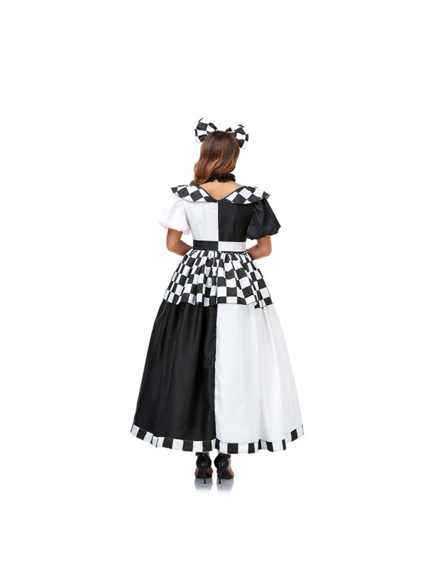 Elise Wonderland Halloween Cosplay Plaid Mickey Mouse Costume DL2029