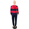 Autumn Winter Thick and fluffy Hoodied Women's set Tracksuit m6005