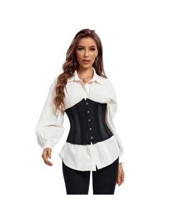 Waist Outside Wear Mesh Gauze Breathable Corset Waist Slim Ins Corset QF809