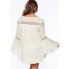 Bell Sleeves Hollow-out White Beach Tunic M5322