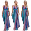 women's sexy halter strap chiffon dressM8360